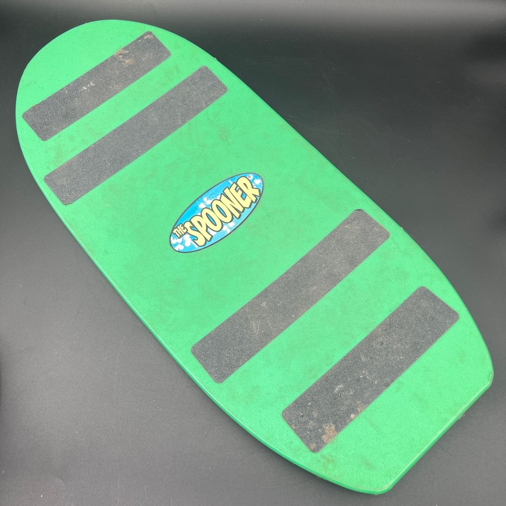 The Spooner Board Freestyle Balance Board Green Non-Slip Grip Training Tool